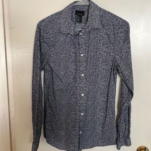 Blue and White Polka Dot H&M shirt